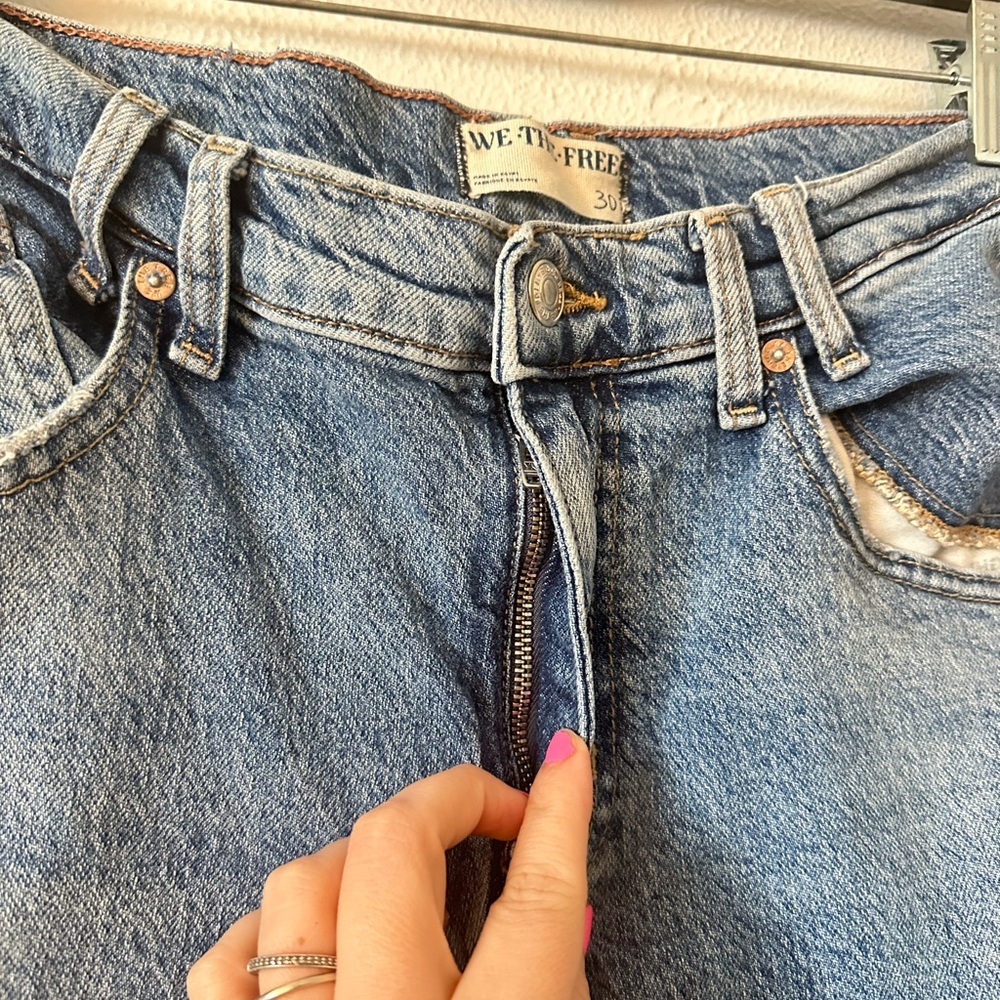 We the free free people Risk Taker Mid-Rise Straight-Leg Jeans - Picture 5 of 7